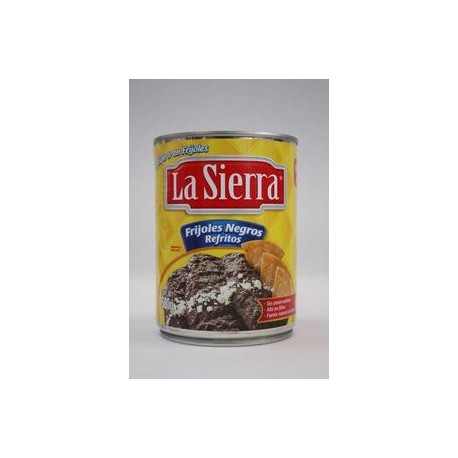 Sabormex Caja Frijol Negro Refrito La Sierra 580G/12P-Despensaenlinea