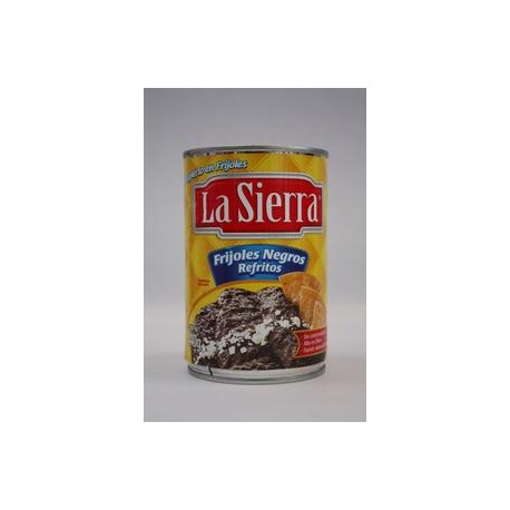 Sabormex Media Caja Frijol Negro Refrito La Sierra 440G/12P-Despensaenlinea