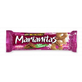 La Moderna Media Caja Galletas Marianitas Nuez 185G/10P-Despensaenlinea