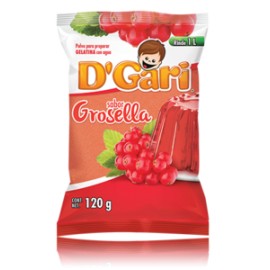 DÂ´Gari Media Caja Gelatina D´Gari Grosella 120G/25P-Despensaenlinea