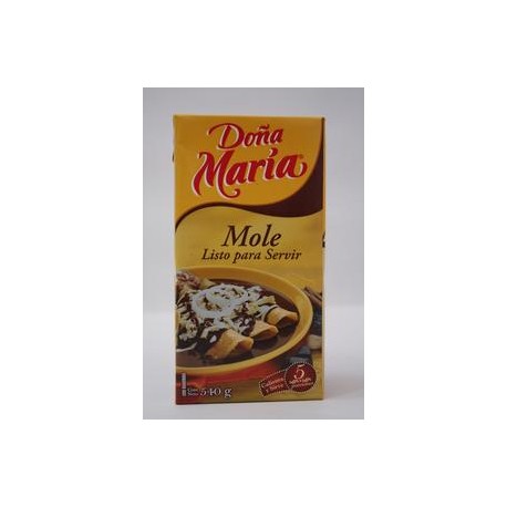 Herdez Media Caja Mole Doña Maria Tetrapack 540G/9P-Despensaenlinea