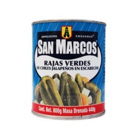 San Marcos Caja Chiles Rajas 800G/12P-Despensaenlinea