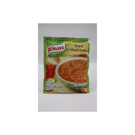 Unilever Media Caja Sopa Knorr Municiones 95G/6P-Despensaenlinea