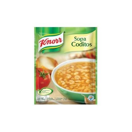 Unilever Media Caja Sopas Knorr Coditos 95G/6P-Despensaenlinea