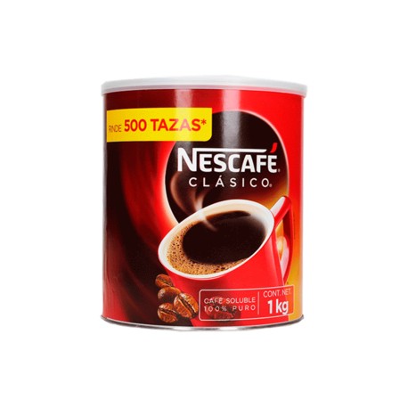 Nestlé Media Caja Cafe Nescafe Clasico 1K/2P-Despensaenlinea