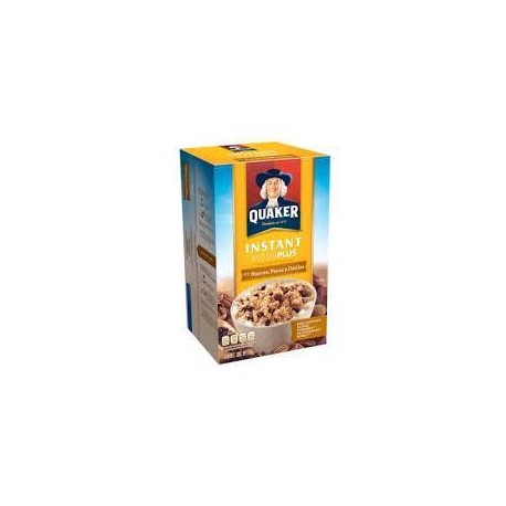 Pepsico Caja avena Quaker instantánea miel y nuez sin azúcar 35G/120P-Despensaenlinea