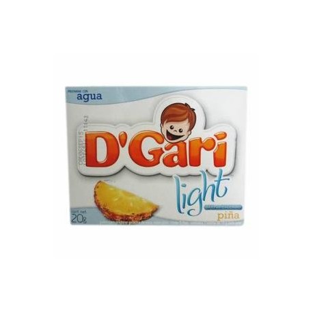 DÂ´Gari Caja Gelatina D'Gari Light Piña 20G/24P-Despensaenlinea