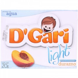 DÂ´Gari Media Caja Gelatina D'Gari Light Durazno 20G/12P-Despensaenlinea