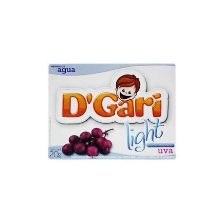 DÂ´Gari Caja Gelatina D'Gari Light Uva 20G/24P-Despensaenlinea