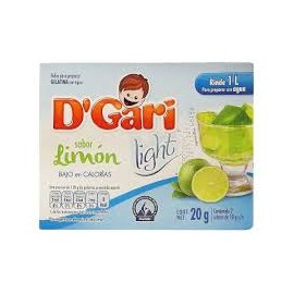 DÂ´Gari Caja Gelatina D'Gari Light Limón 20G/24P-Despensaenlinea