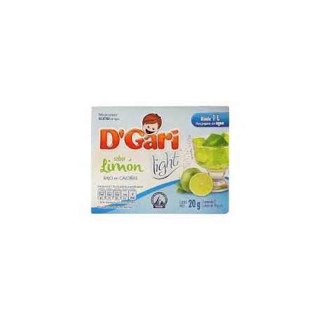 DÂ´Gari Caja Gelatina D'Gari Light Limón 20G/24P-Despensaenlinea