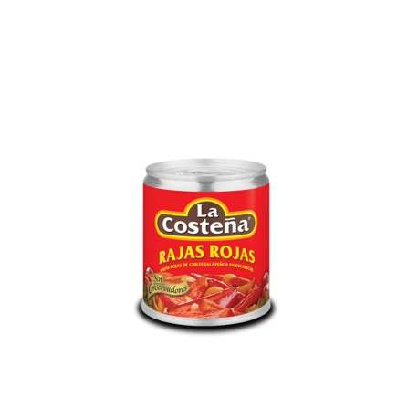 La Costeña Media Caja Chiles Rajas Rojas 105G/20P-Despensaenlinea