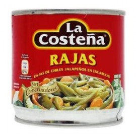 La Costeña Media Caja Chiles Rajas 380G/12P-Despensaenlinea