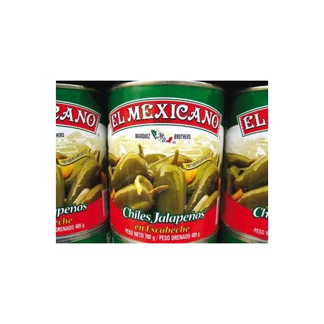 El Mexicano Media Caja Chiles Jalapeños 737G/6P-Despensaenlinea