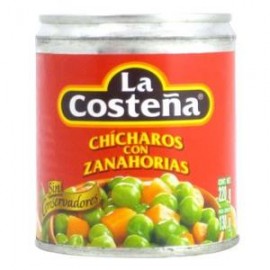 La Costeña Caja chícharo con zanahoria 220G/24P-Despensaenlinea