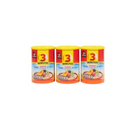 Pepsico Avena Quaker 3 Minutos 3P/375G - ZK-Despensaenlinea