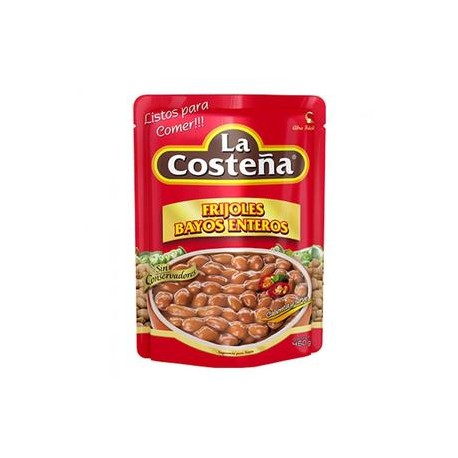 La Costeña Caja Frijol Bayo Entero Bolsa 460G/12P-Despensaenlinea