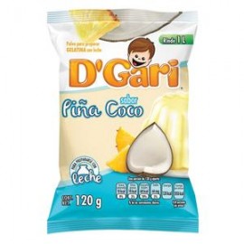 D´Gari Caja Gelatina Piña Coco D´Gari 120G/50P-Despensaenlinea