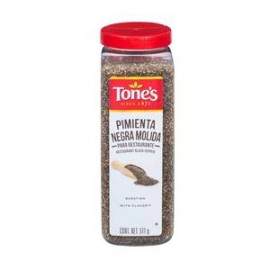 Tone´s Pimienta Negra Molida Tone's para Restaurante 512G - ZK-Despensaenlinea