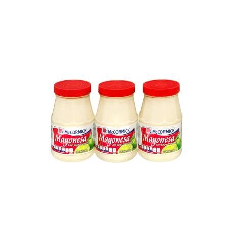 Herdez Mayonesa McCormick con Jugo de Limón 3P/390G - ZK-Despensaenlinea