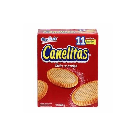 Bimbo Galletas Canelitas Marinela 11P/60G - ZK-Despensaenlinea