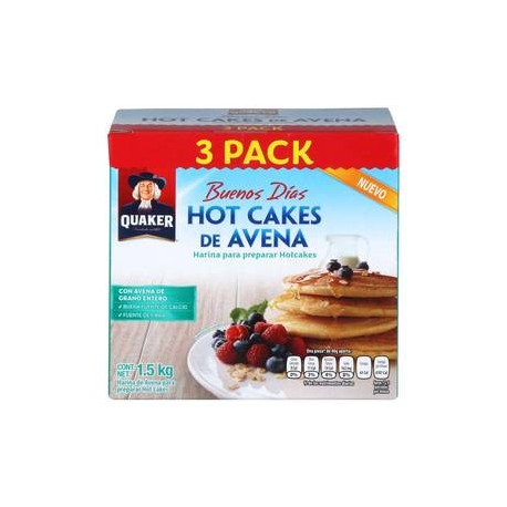 Pepsico Harina para Hot Cakes Quaker 3P/500G - ZK-Despensaenlinea