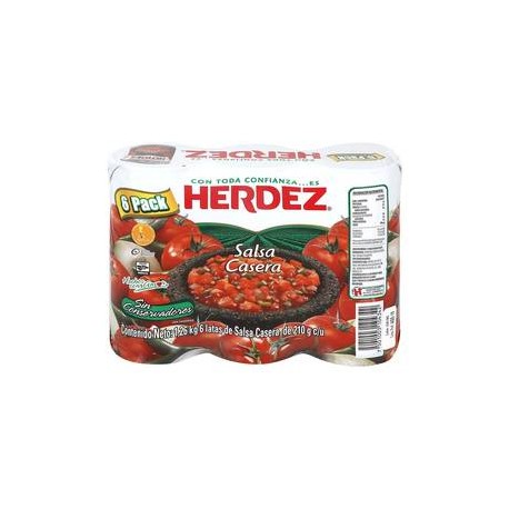 Herdez Salsa Casera Herdez 6P/210G - ZK-Despensaenlinea