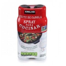 Kirkland Aceite de canola spray para cocinar Kirkland 2P/485G - KOZ-Despensaenlinea