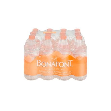 Bonafont Pack agua Bonafont 12P/1L - ZK-Despensaenlinea