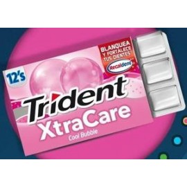 Mondelez Caja Chicle Trident Xtracare Cool Bubble 32C/12P-Despensaenlinea