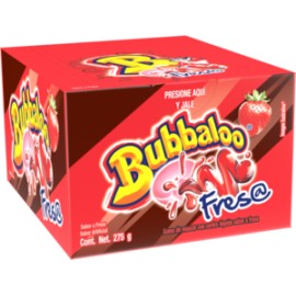 Mondelez Caja Chicle Bubbaloo Fresa 32C/50P-Despensaenlinea