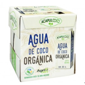 Acapulcoco Acapulcoco agua de coco orgánica 6P/1L - KOZ-Despensaenlinea