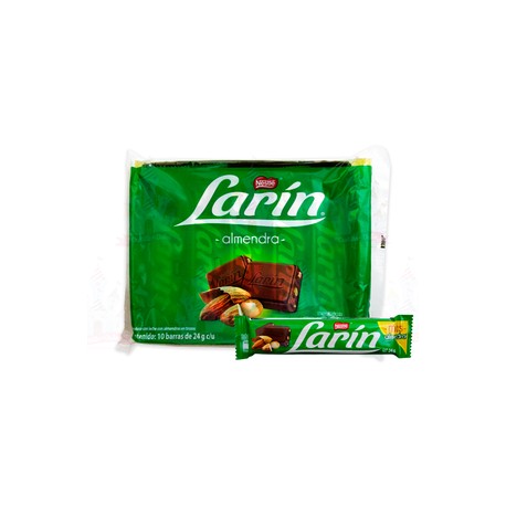 Nestlé Caja Chocolates Nestlé Larin Almendra 30EX/10P/24G-Despensaenlinea