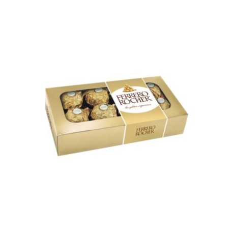 Ferrero Media Caja Chocolates Ferrero Rocher 102G/10EX/8P-Despensaenlinea