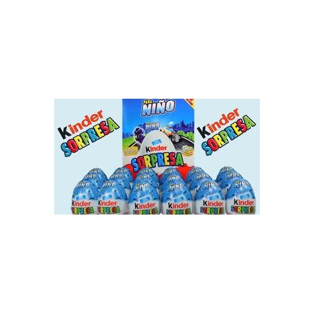 Ferrero Caja Chocolates Kinder Sorpresa Huevo Nino T12 8C/12P-Despensaenlinea