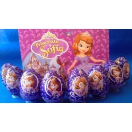 Eone Caja Chocolate Huevo Sorpresa Princesita Sofia 16C/6P-Despensaenlinea