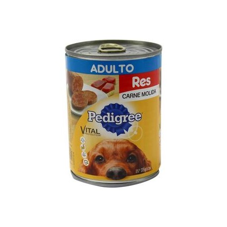 Effem Caja comida para perros pedigree molida res 375G/24P-Despensaenlinea