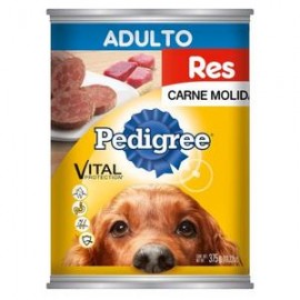 Effem Media Caja comida para perros pedigree molida res 375G/12P-Despensaenlinea