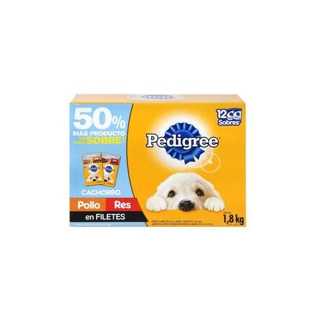 Effem Alimento para Perro Pedigree Cachorro 12P/150G - ZK-Despensaenlinea