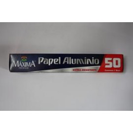 Maxima Caja Papel Aluminio Maxima Mod.50 1M/24P-Despensaenlinea