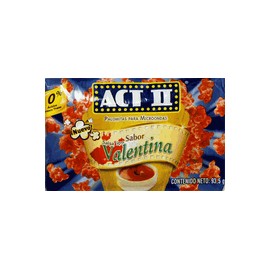 Conagra Caja Palomitas Act II Valentina 80G/3P/12EX-Despensaenlinea