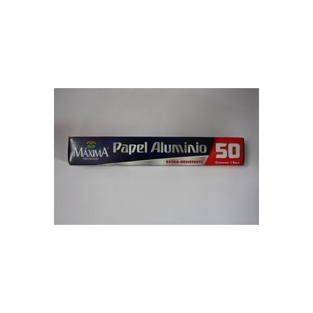 Maxima Media Caja Papel Aluminio Maxima Mod.50 1 M/12P-Despensaenlinea