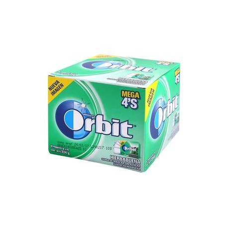 Mondelez Caja Chicle Orbit 4S Hierbabuena 24C/40P-Despensaenlinea