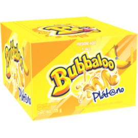 Mondelez Caja Chicle Bubbaloo Platano 32C/50P-Despensaenlinea