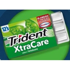 Mondelez Caja Chicle Trident xtra care Yerbabuena 32C/12P-Despensaenlinea