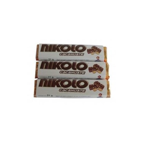 Arcor Caja de Chocolate Nikolo Cacahuate 16C/30P-Despensaenlinea