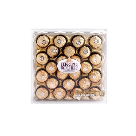 Ferrero Chocolate Ferrero Rocher Relleno de Avellana 24P - ZK-Despensaenlinea