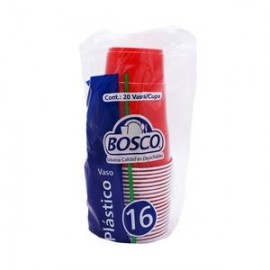 Bosco Caja Vaso Bicolor Bosco No.16 25P/20V-Despensaenlinea