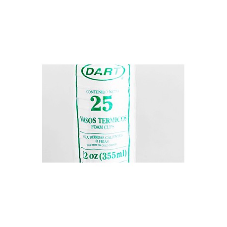 Dart Caja Vaso Térmico Dart No.12 40P/25V-Despensaenlinea