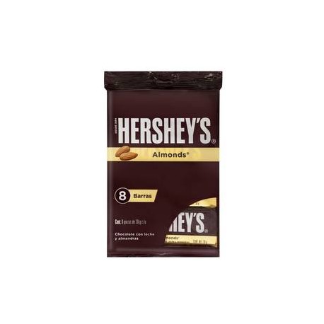 Hersheys Chocolate Hershey's Almendra 8P - ZK-Despensaenlinea